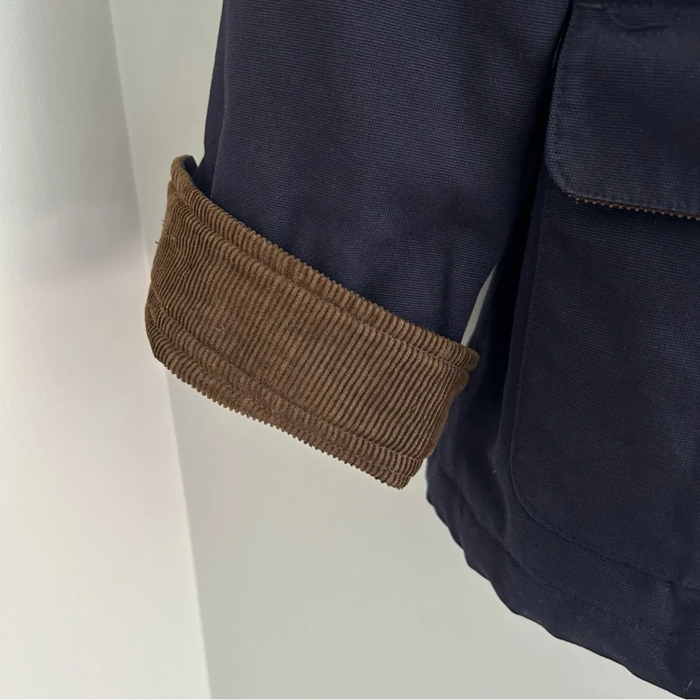 Jessica Navy and Brown Utility Jacket - Picture 7 of 16